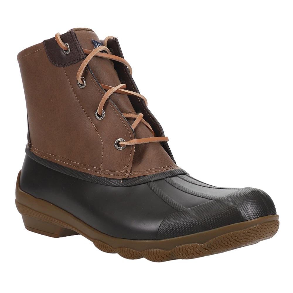 Sperry Syren Gulf Waterproof Duck Rain All Weather Boots in dark brown
